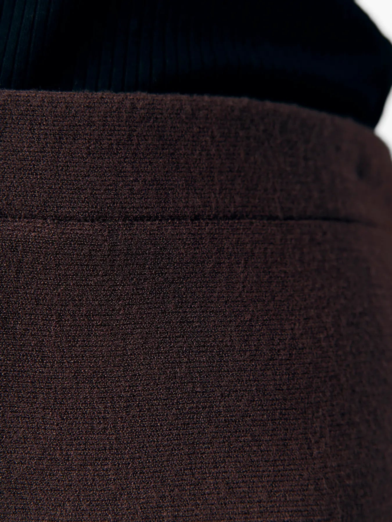 OBJREYNARD HW SHORT KNIT SKIRT SEAL BROWN