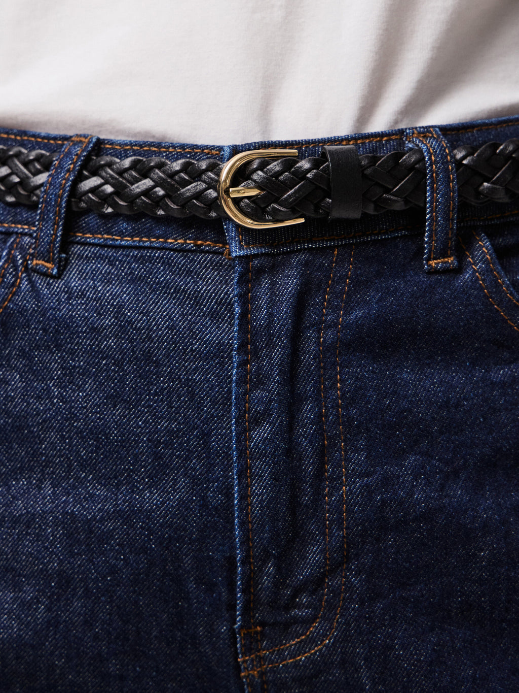 PCAVERY LEATHER SLIM BELT BLACK