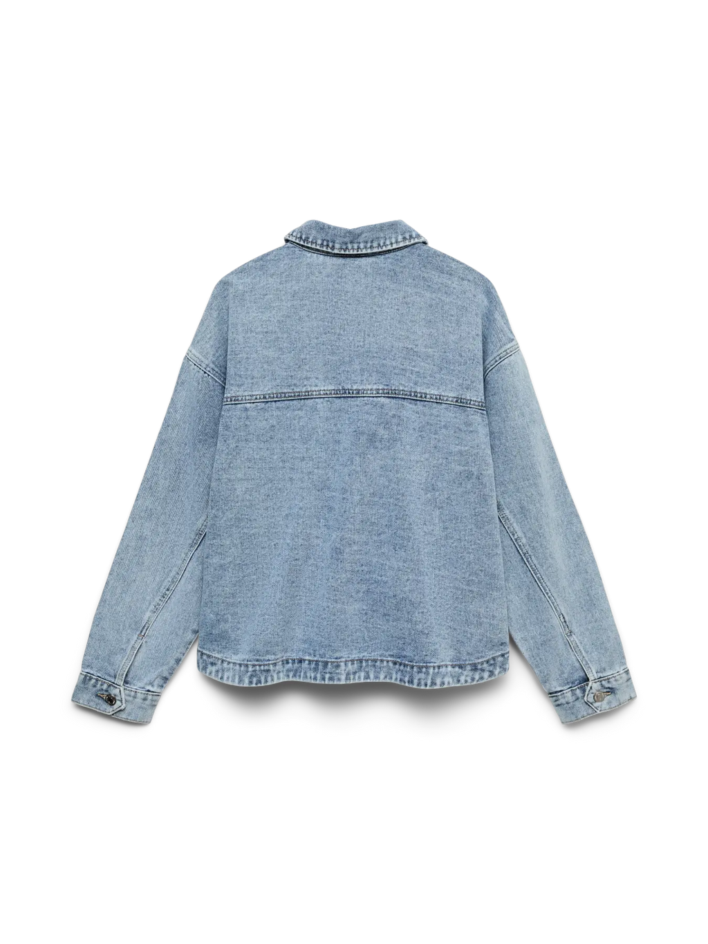VMJAMIE LS DENIM SHACKET LIGHT BLUE DENIM