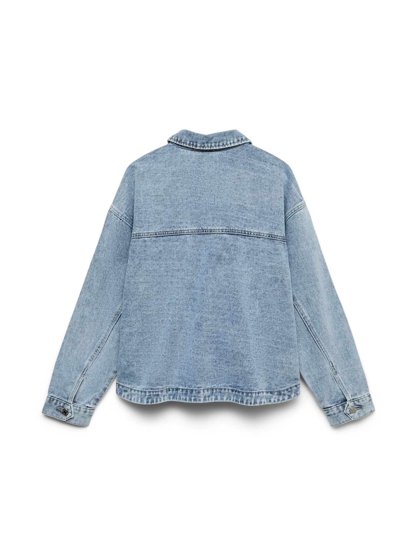 VMJAMIE LS DENIM SHACKET LIGHT BLUE DENIM