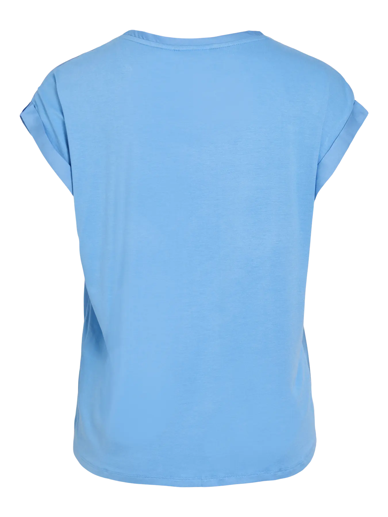 VIELLETTE S/S SATIN TOP LIGHT BLUE