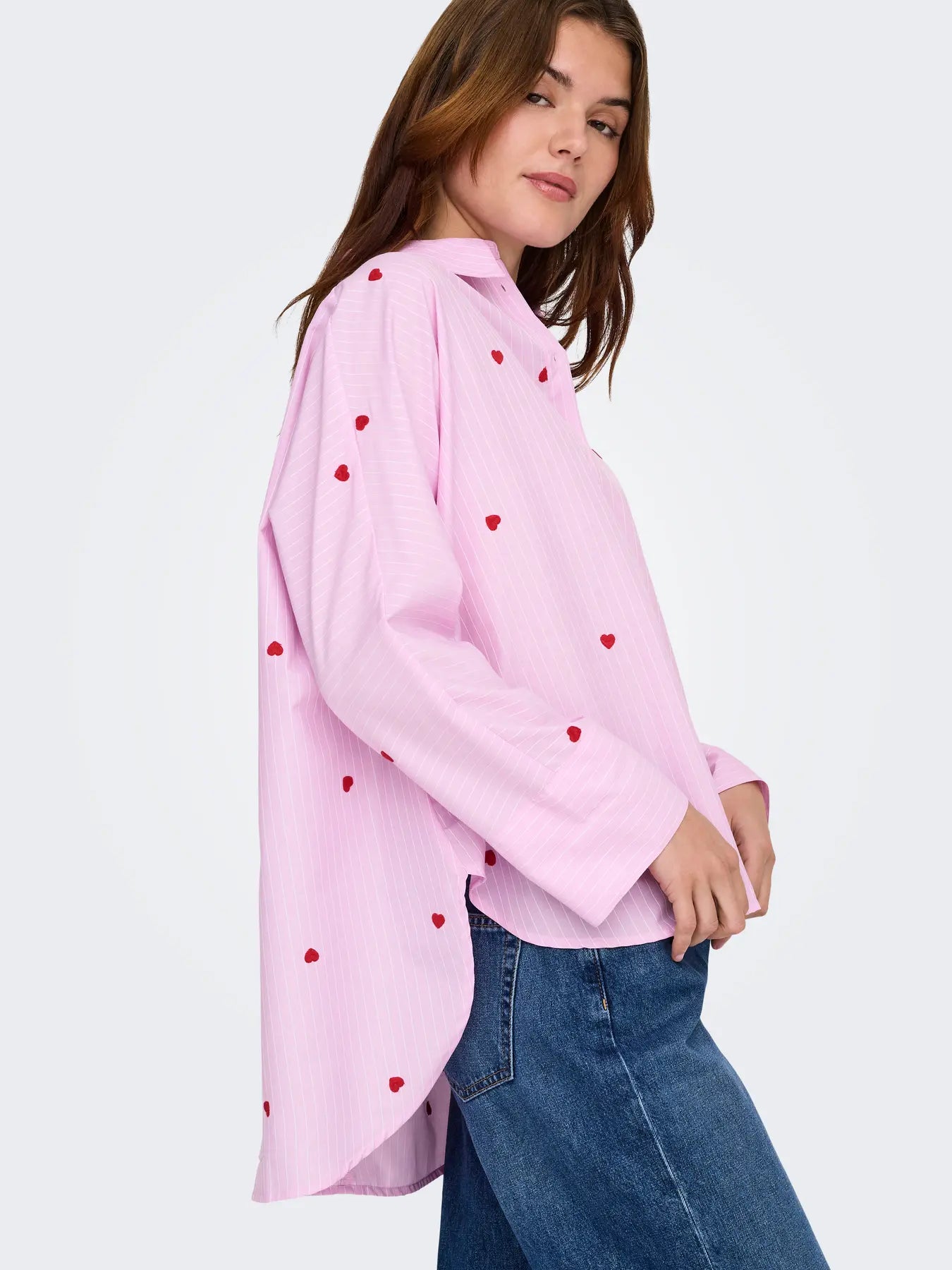 ONLNEW LINA GRACE SHIRT PINK HEART