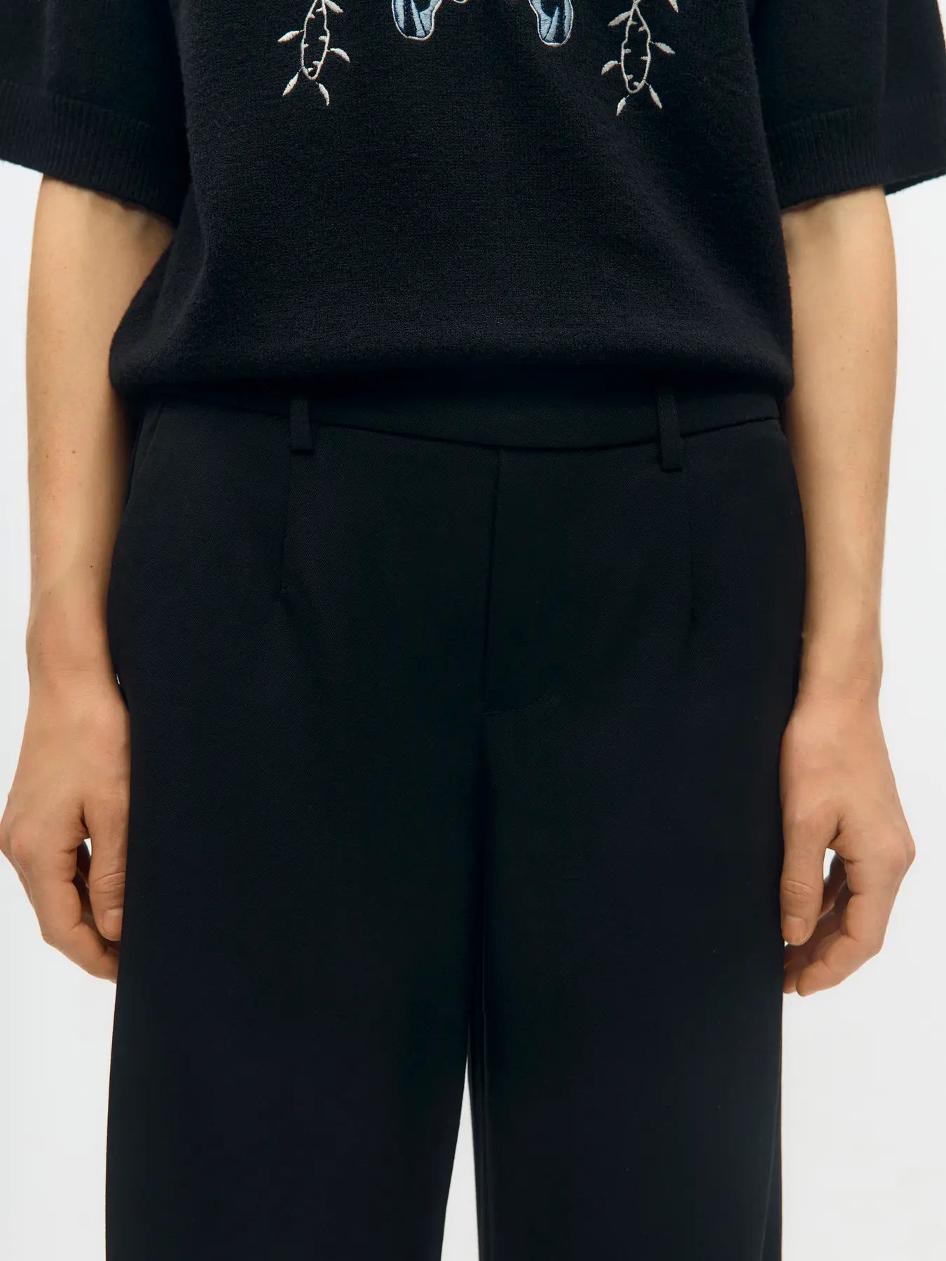 OBJLISA WIDE PANT BLACK