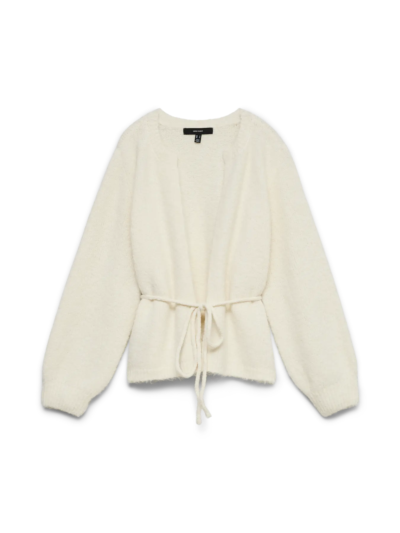VMBERRY LS O-NECK TIE CARDIGAN BIRCH