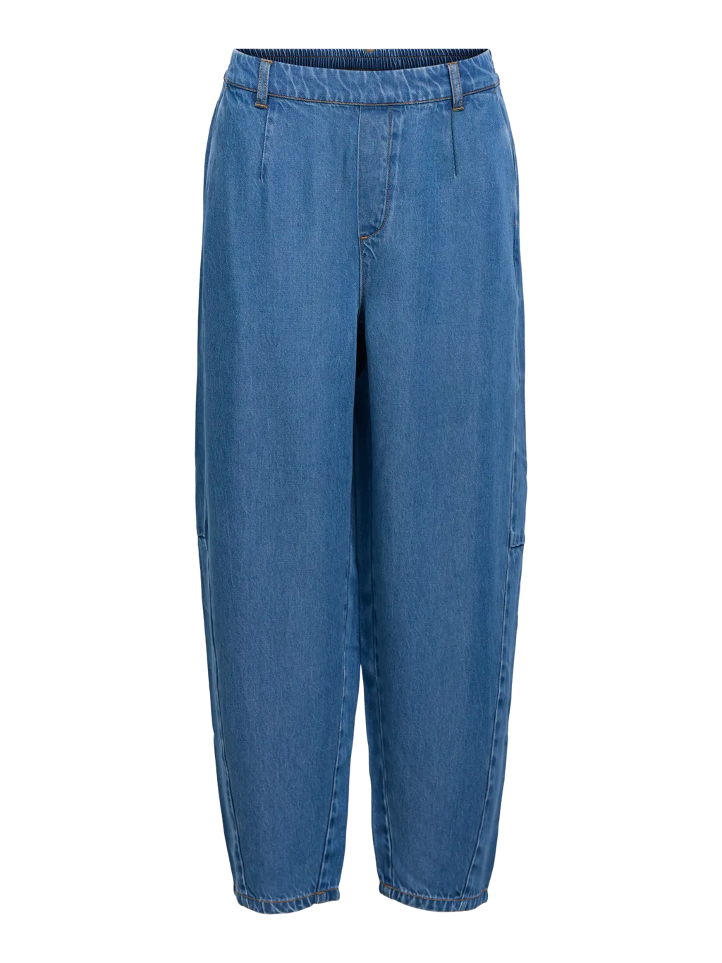 OBJFRAME MW ANKEL BARREL PANT MEDIUM BLUE DENIM