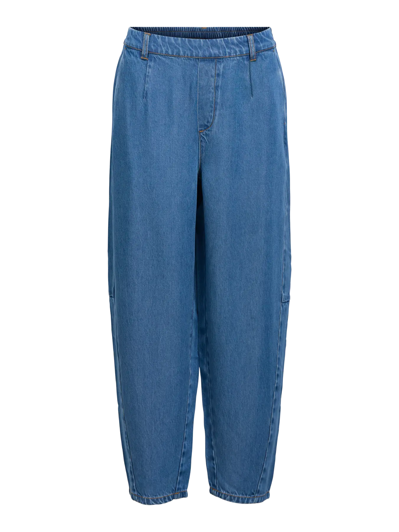 OBJFRAME MW ANKEL BARREL PANT MEDIUM BLUE DENIM