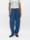 OBJFRAME MW ANKEL BARREL PANT MEDIUM BLUE DENIM