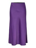 YASPELLA HW MIDI SKIRT WINEBERRY