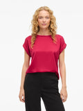 VIELLETTE S/S SATIN TOP JAZZY