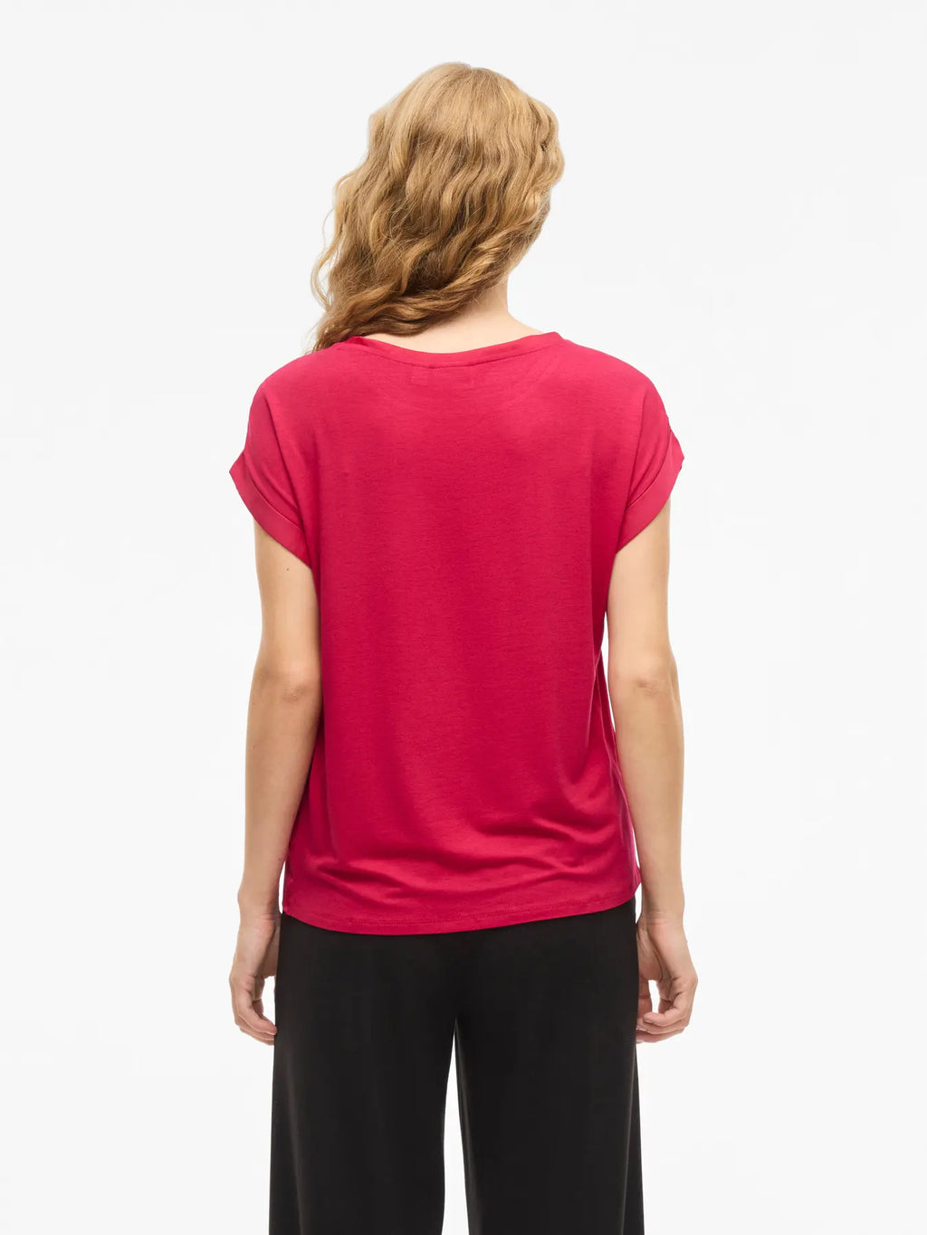 VIELLETTE S/S SATIN TOP JAZZY