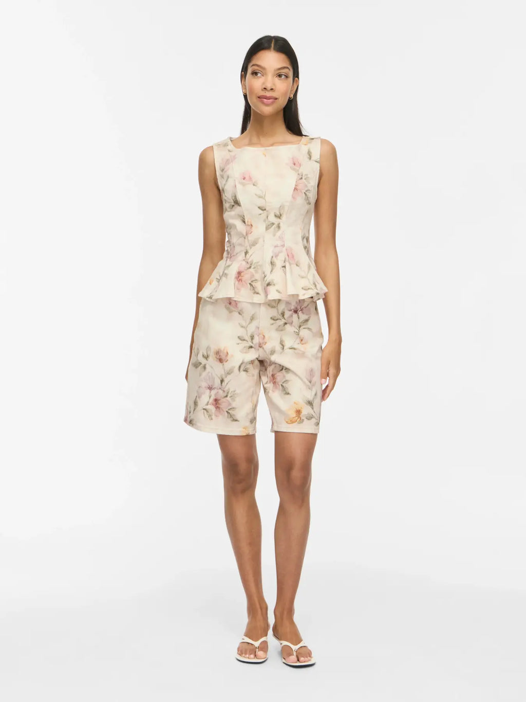VICHIA S/L PEPLUM TOP