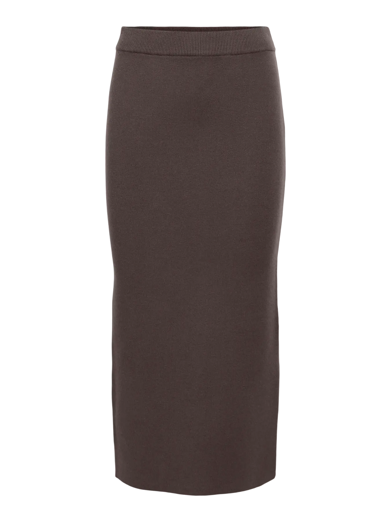 OBJREYNARD HW KNIT SKIRT SEAL BROWN
