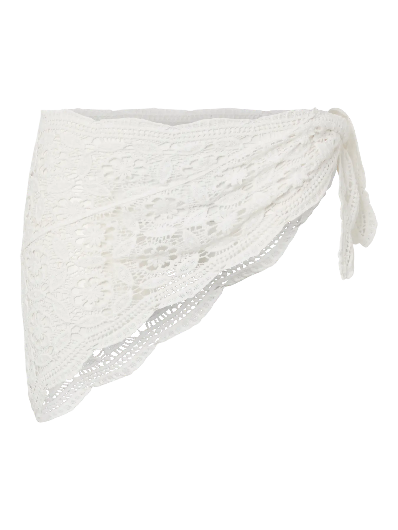 PCMANILLA TRIANGLE SCARF WHITE