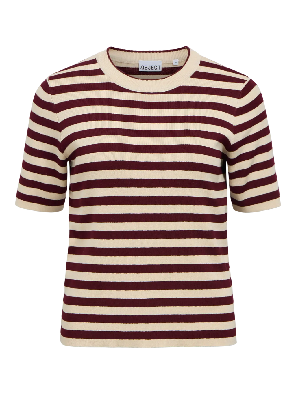 OBJESTER S/S NEW KNIT PULLOVER WINE
