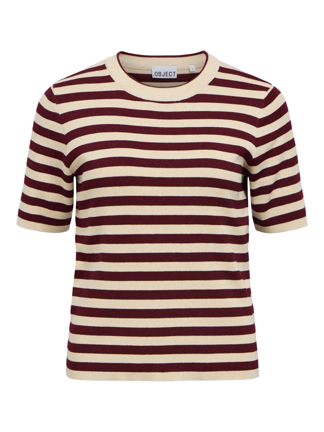 OBJESTER S/S NEW KNIT PULLOVER WINE