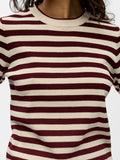 OBJESTER S/S NEW KNIT PULLOVER WINE