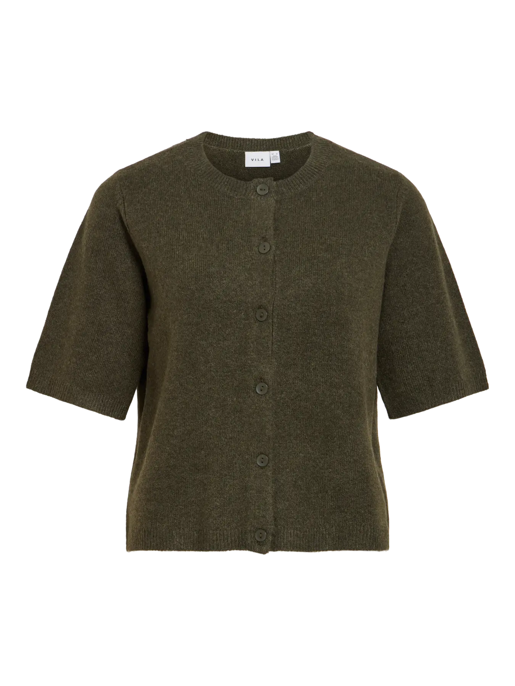 VILIGA 2/4 O-NECK KNIT CARDIGAN FOREST NIGHT