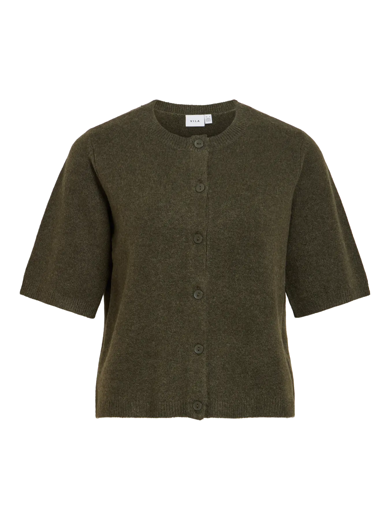 VILIGA 2/4 O-NECK KNIT CARDIGAN FOREST NIGHT