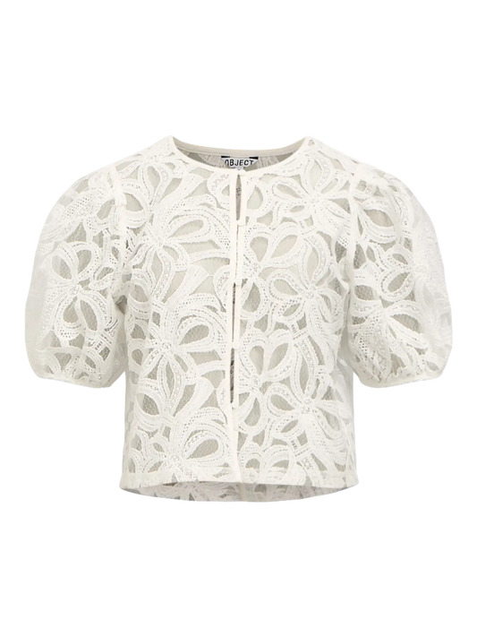 OBJROSE 2/4 RE SHIRT WHITE