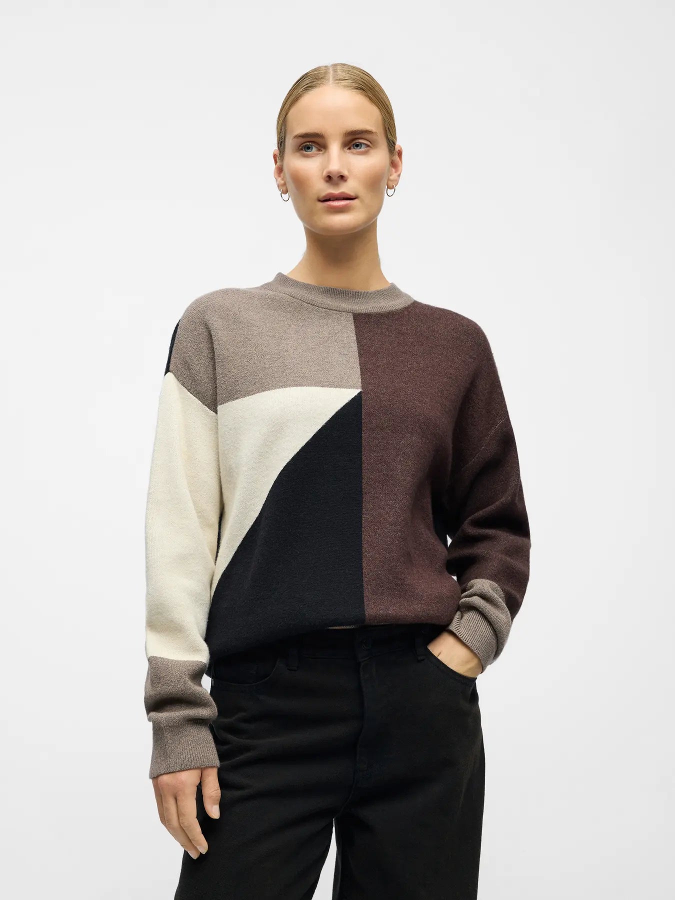 OBJRAY L/S KNIT PULLOVER