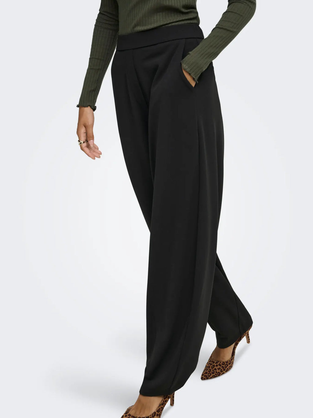 JDYGEGGO BARREL PANT BLACK