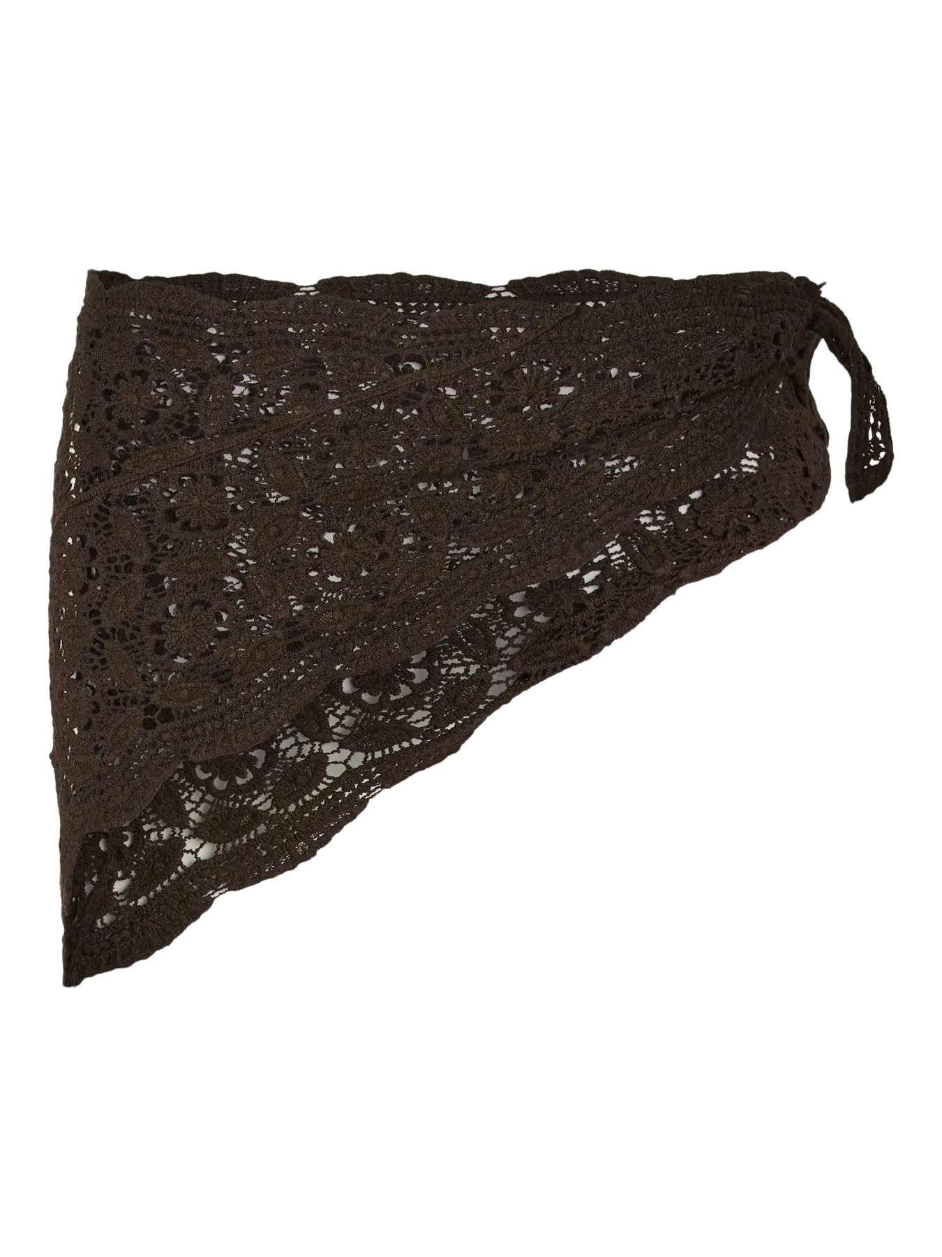 PCMANILLA TRIANGLE SCARF BROWN