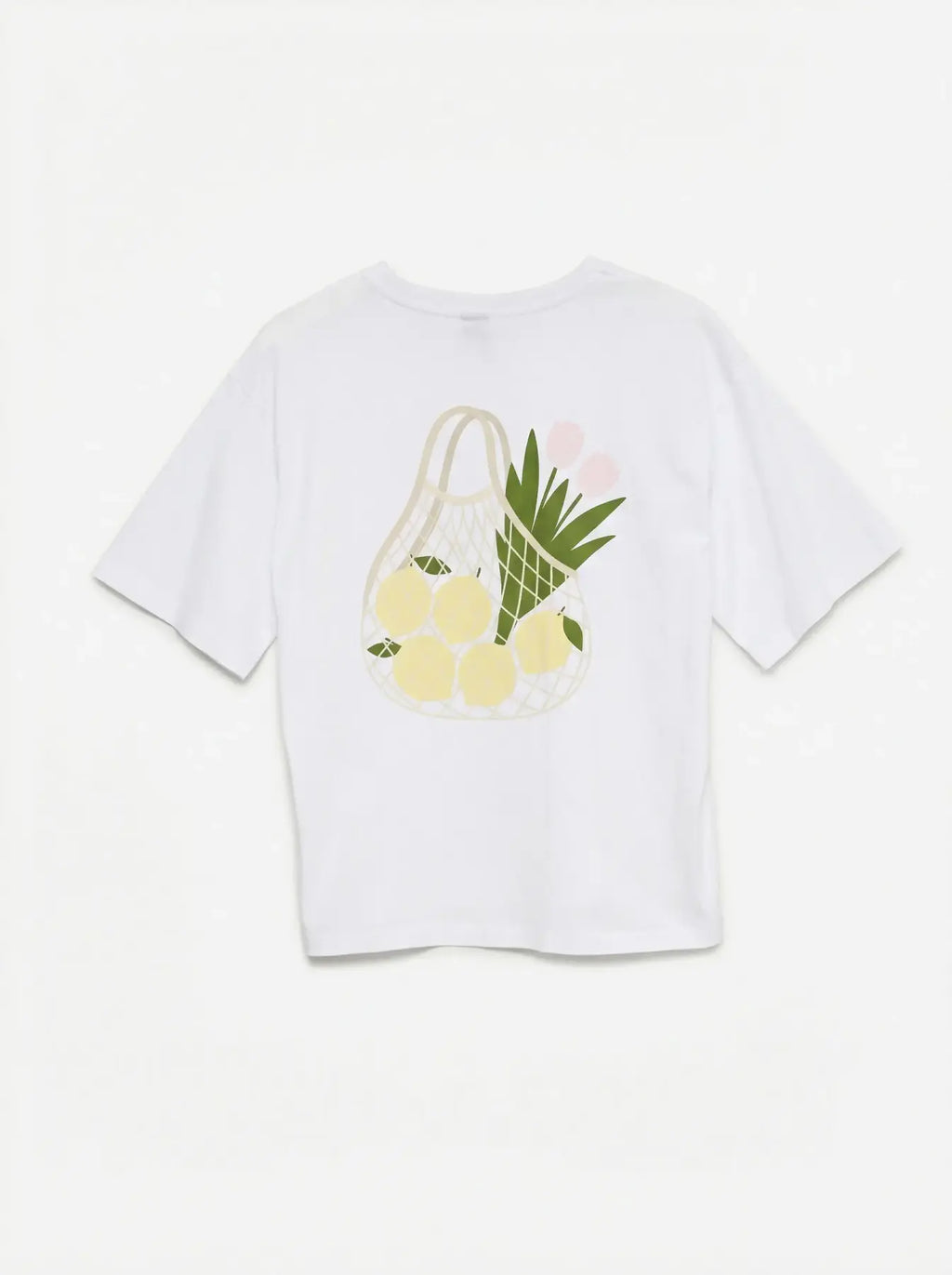 VMPAULINA THEA SS T-SHIRT WHITE TULIPS
