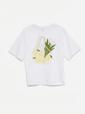 VMPAULINA THEA SS T-SHIRT WHITE TULIPS