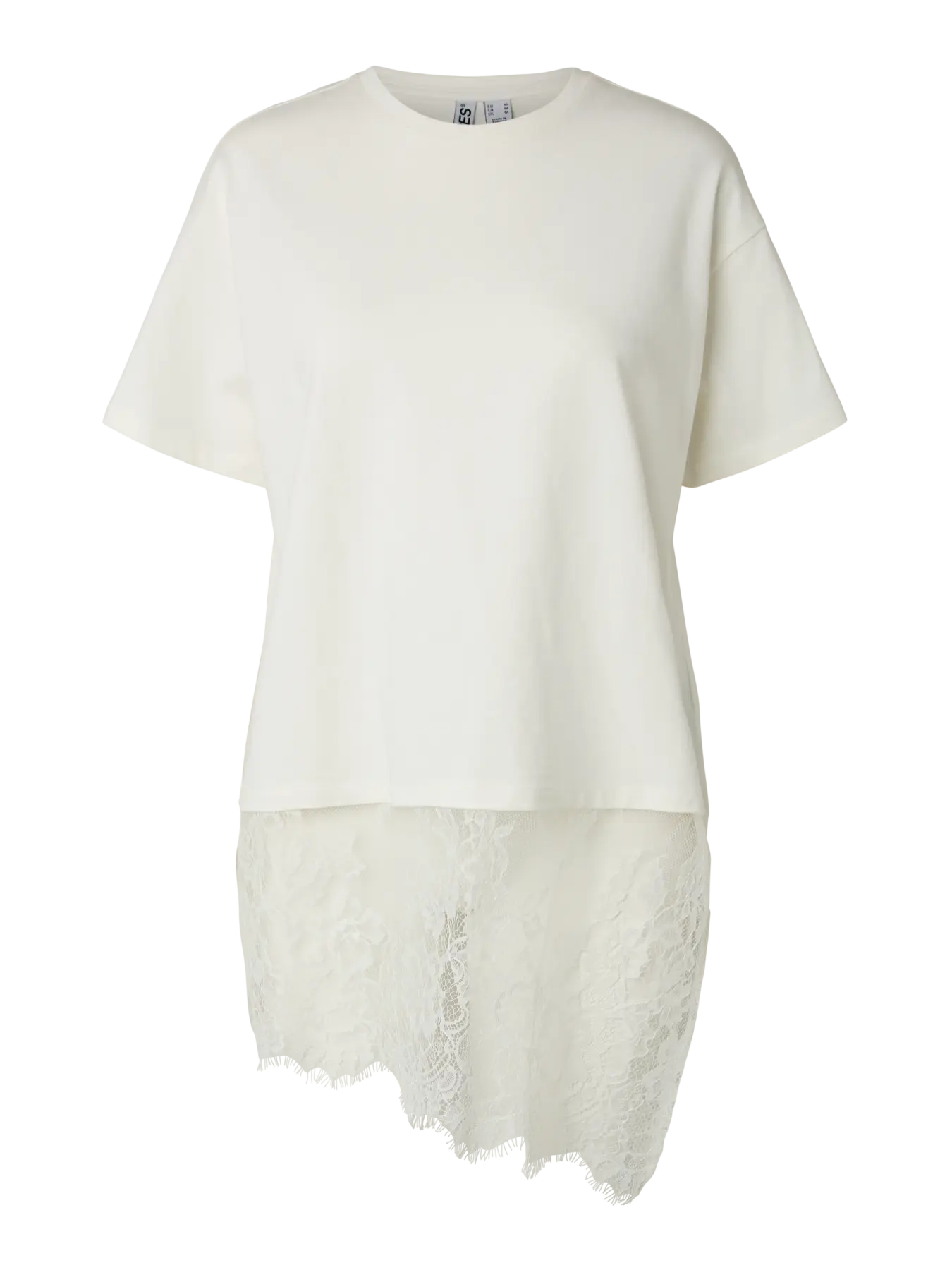 PCMAVE SS LACE T-SHIRT