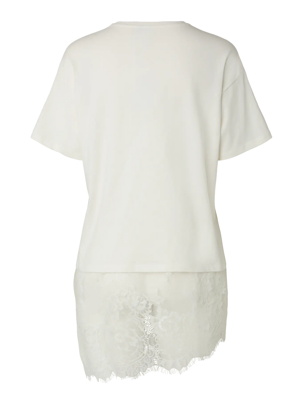 PCMAVE SS LACE T-SHIRT