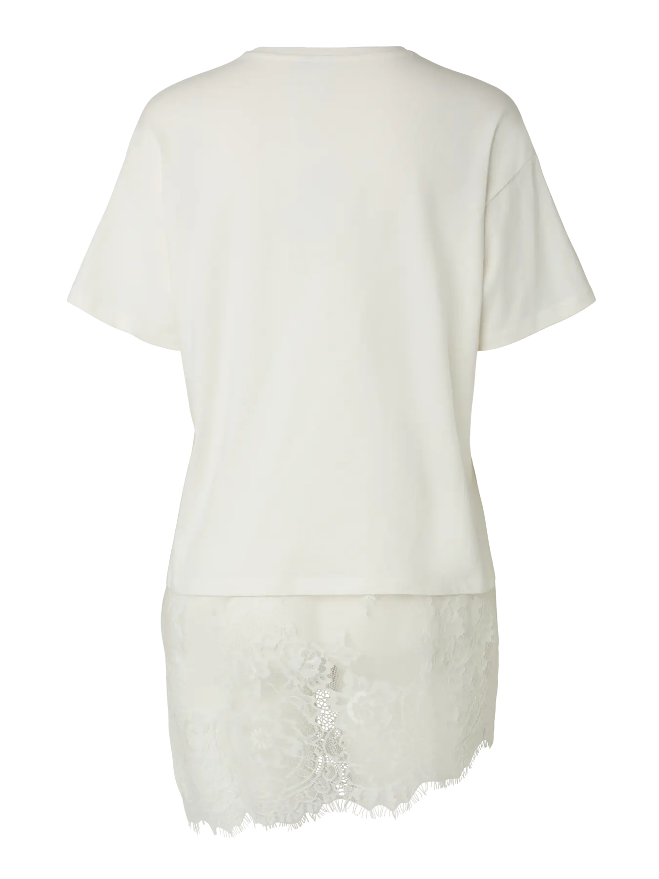 PCMAVE SS LACE T-SHIRT