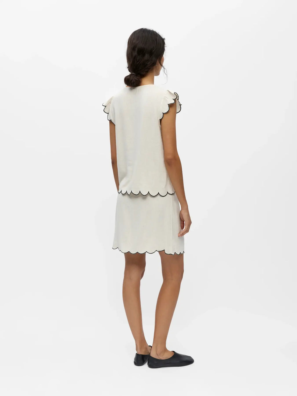 OBJSANNE S/L LO V-NECK TOP