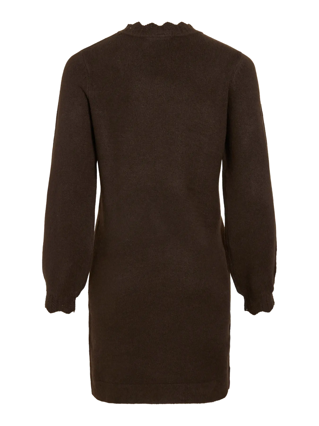 VINIKOLINA O-NECK L/S KNIT DRESS COFFEE BEAN