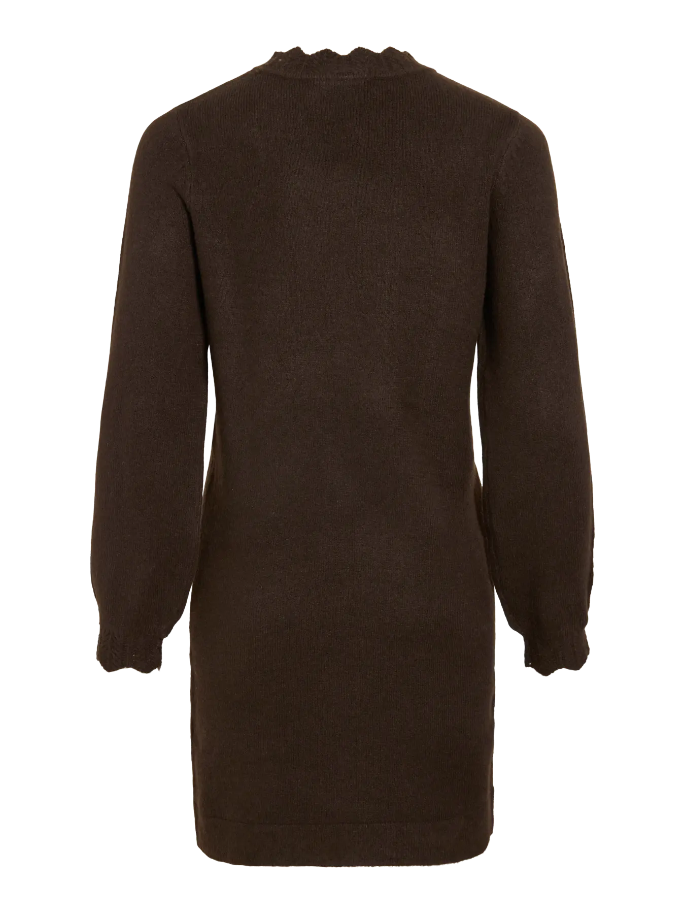 VINIKOLINA O-NECK L/S KNIT DRESS COFFEE BEAN