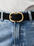 PCJUVA SUEDE JEANS BLACK
