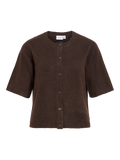 VILIGA 2/4 O-NECK KNIT CARDIGAN COFFEE BEAN