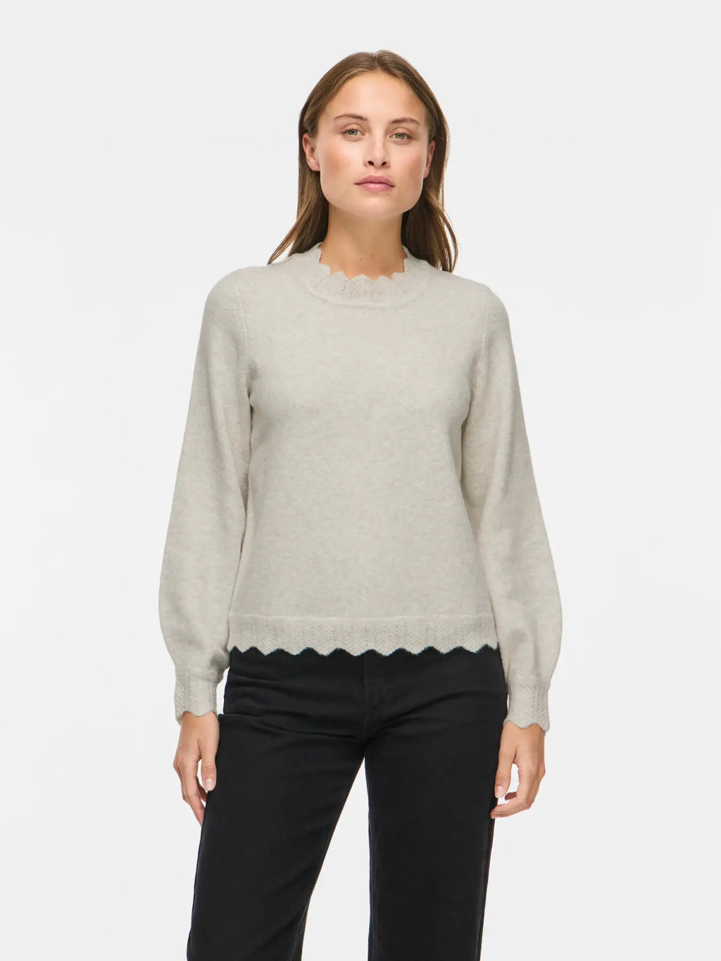 VINIKOLINA O-NECK L/S KNIT TOP