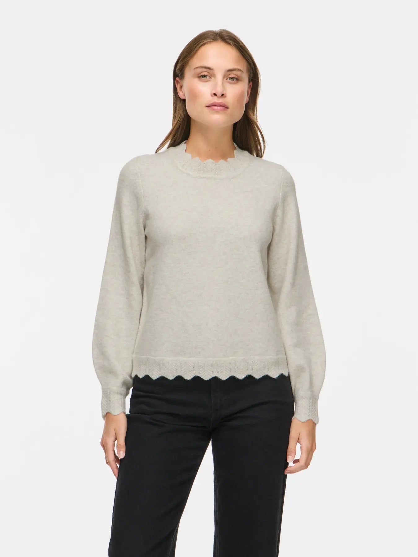 VINIKOLINA O-NECK L/S KNIT TOP