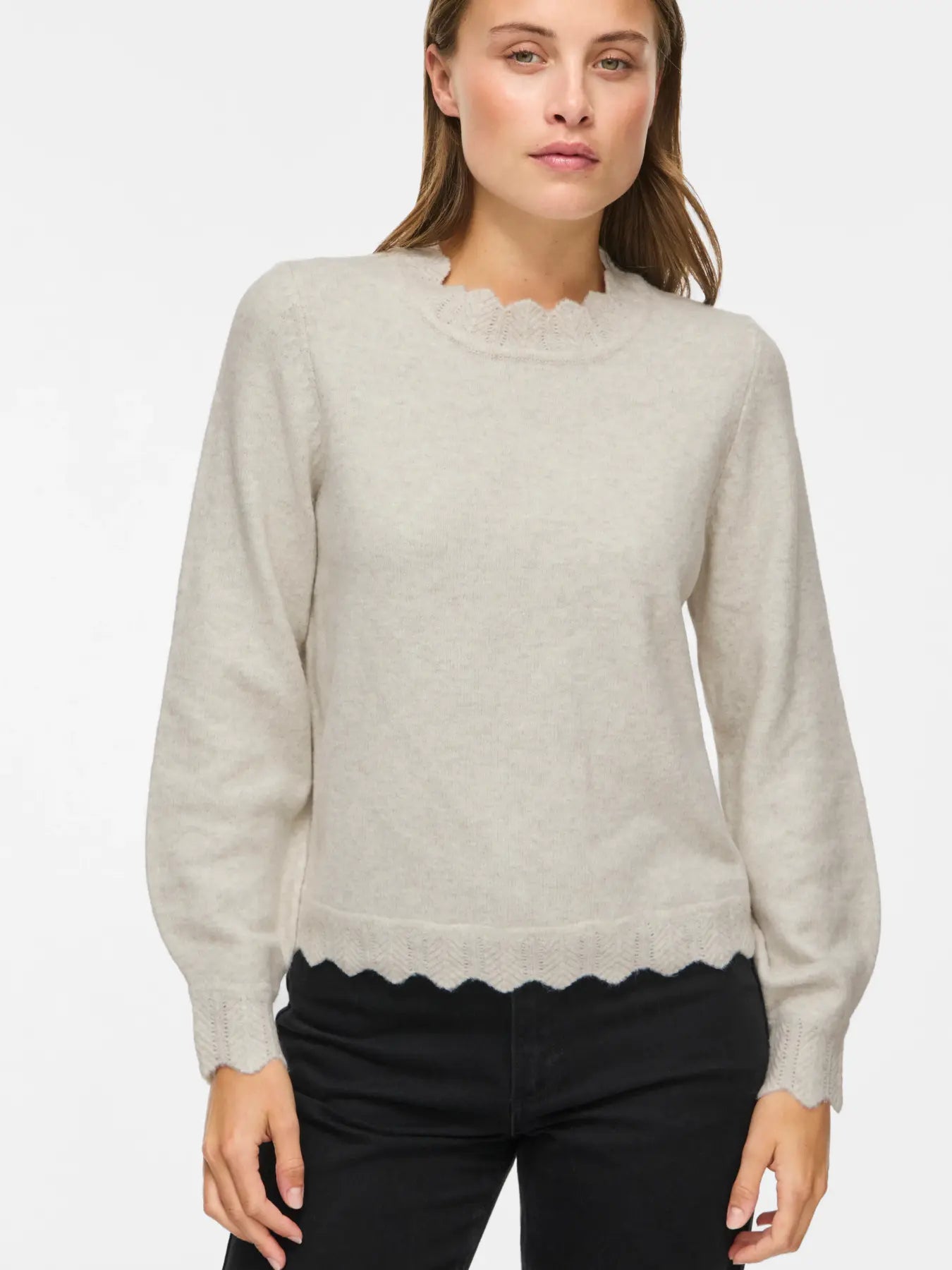 VINIKOLINA O-NECK L/S KNIT TOP
