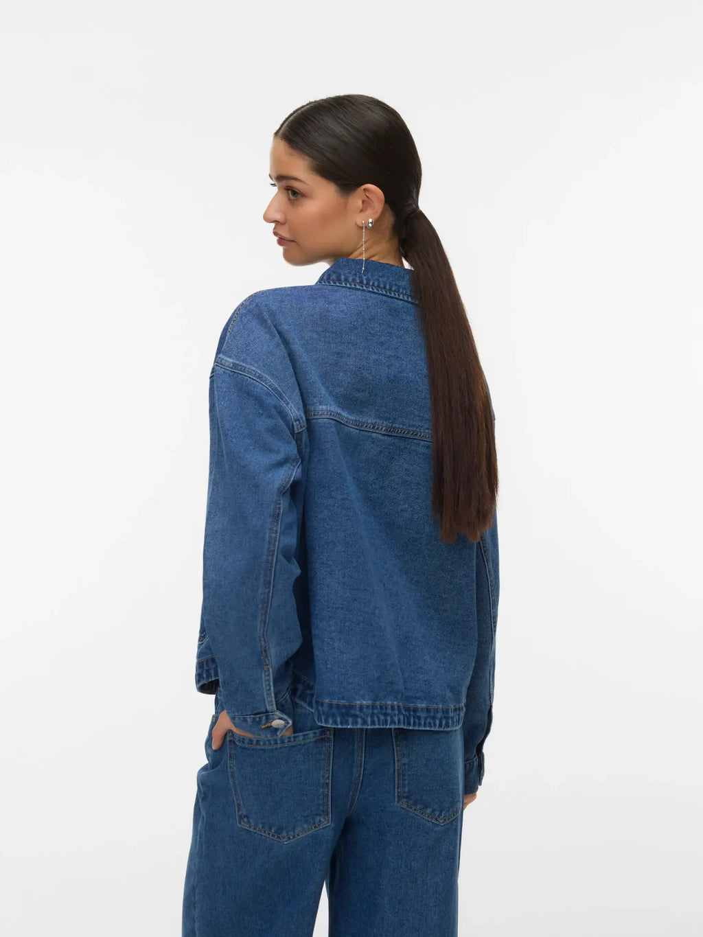 VMJAMIE LS DENIM SHACKET