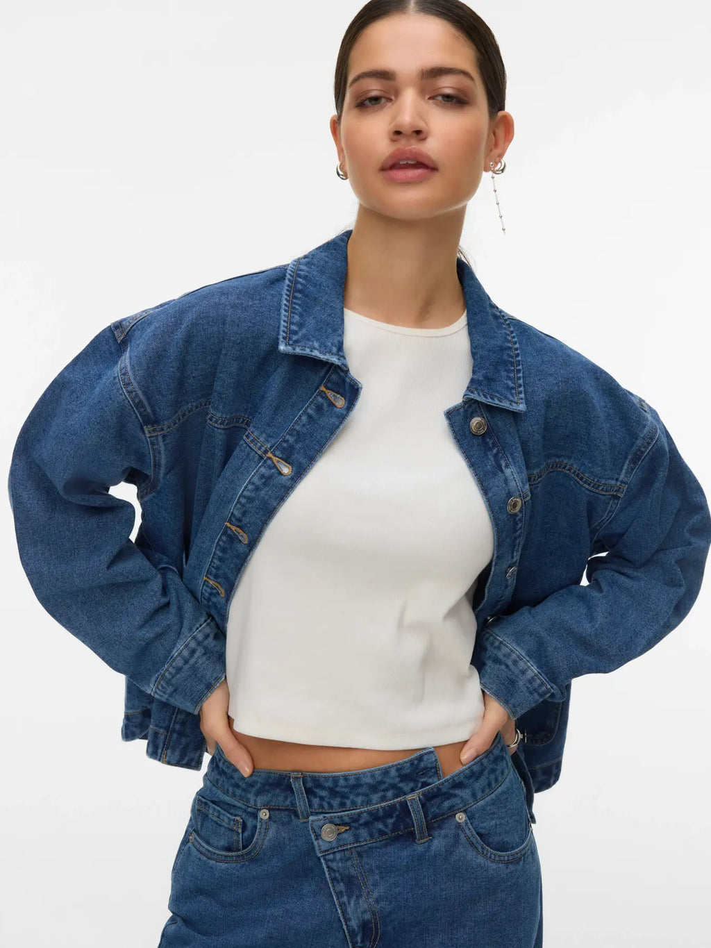 VMJAMIE LS DENIM SHACKET