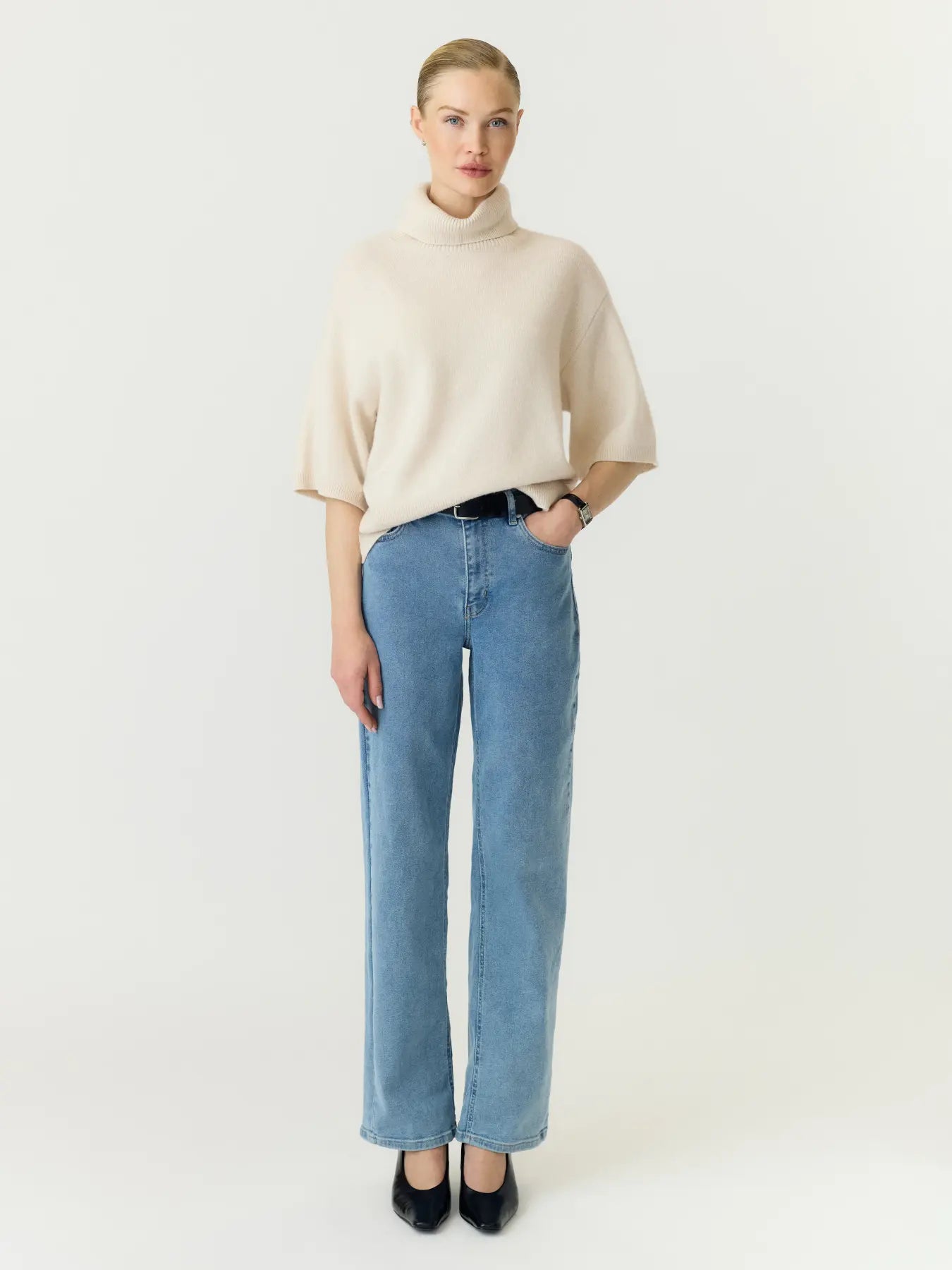 YASEMILA 2/4 WOOL KNIT PULLOVER