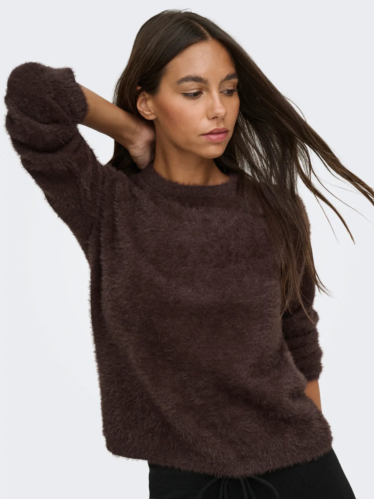 JDYPRIME JAYLA L/S ON PULLOVER COFFEE BEAN