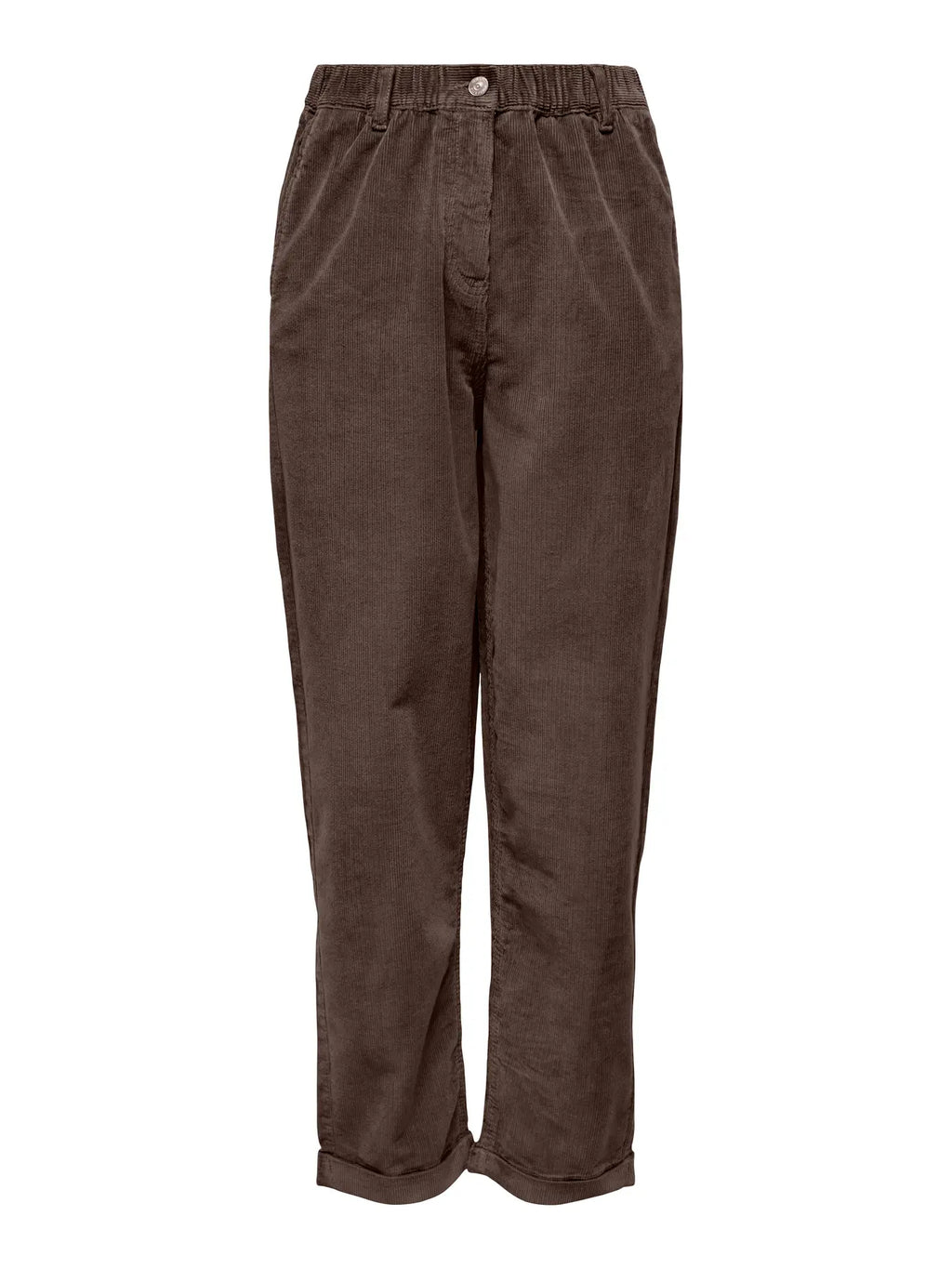 ONLFLORA MW CORD CAROT PANT CHOCOLATE BROWN