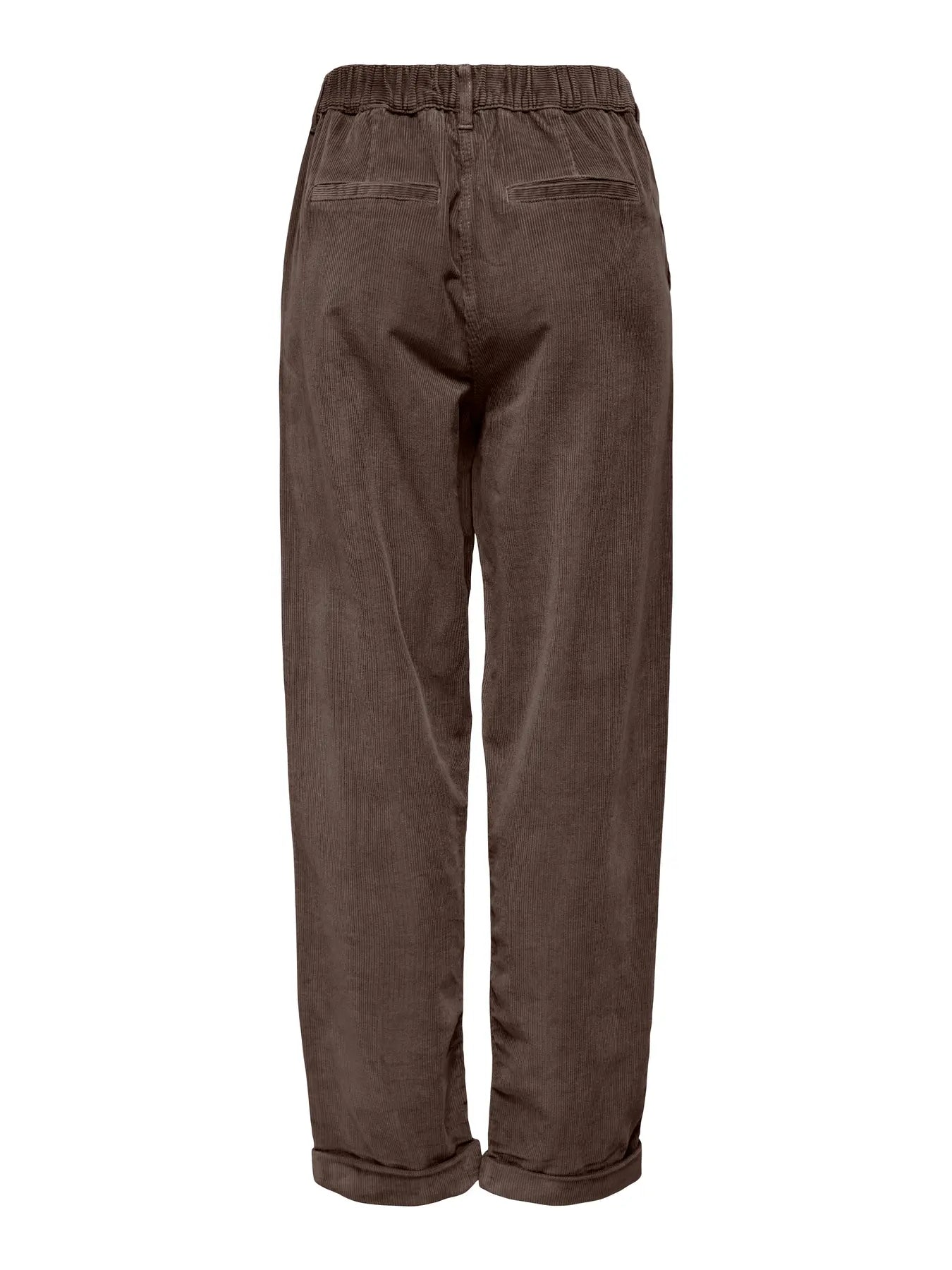 ONLFLORA MW CORD CAROT PANT CHOCOLATE BROWN