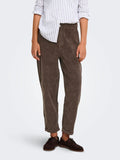 ONLFLORA MW CORD CAROT PANT CHOCOLATE BROWN