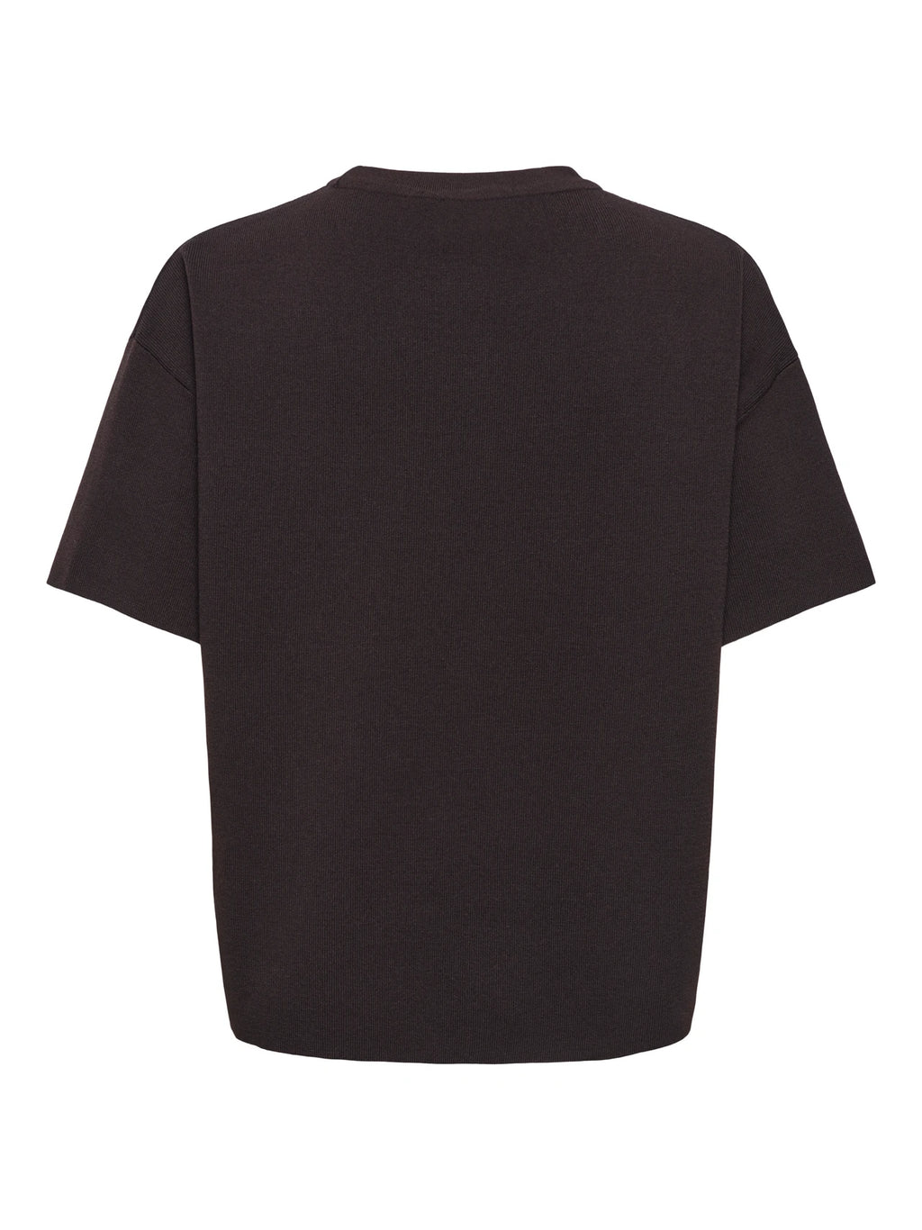 JDYASTRA S/S O-NECK SLIT TOP CHOCOLATE TORTE