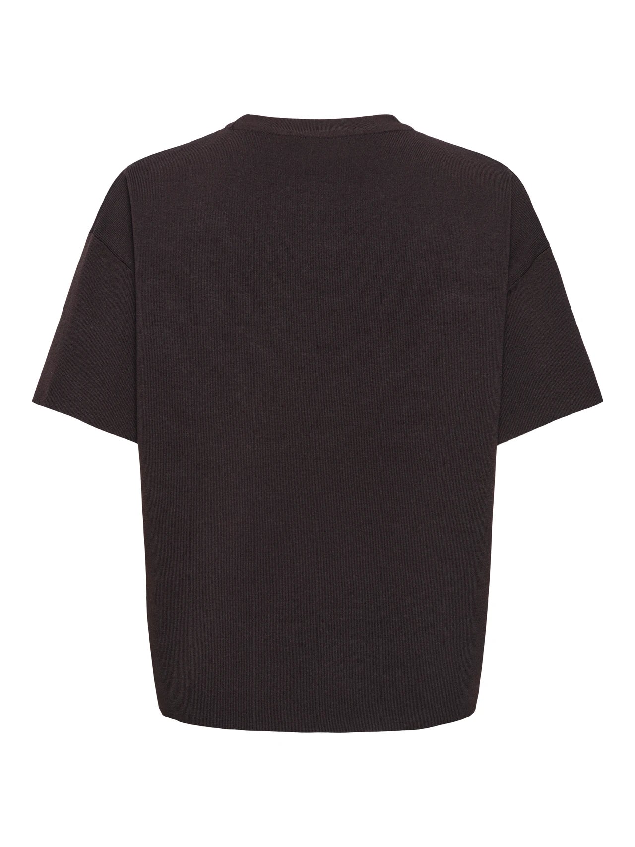 JDYASTRA S/S O-NECK SLIT TOP CHOCOLATE TORTE