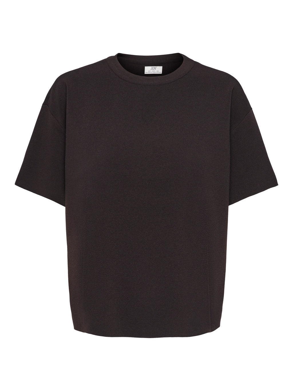 JDYASTRA S/S O-NECK SLIT TOP CHOCOLATE TORTE