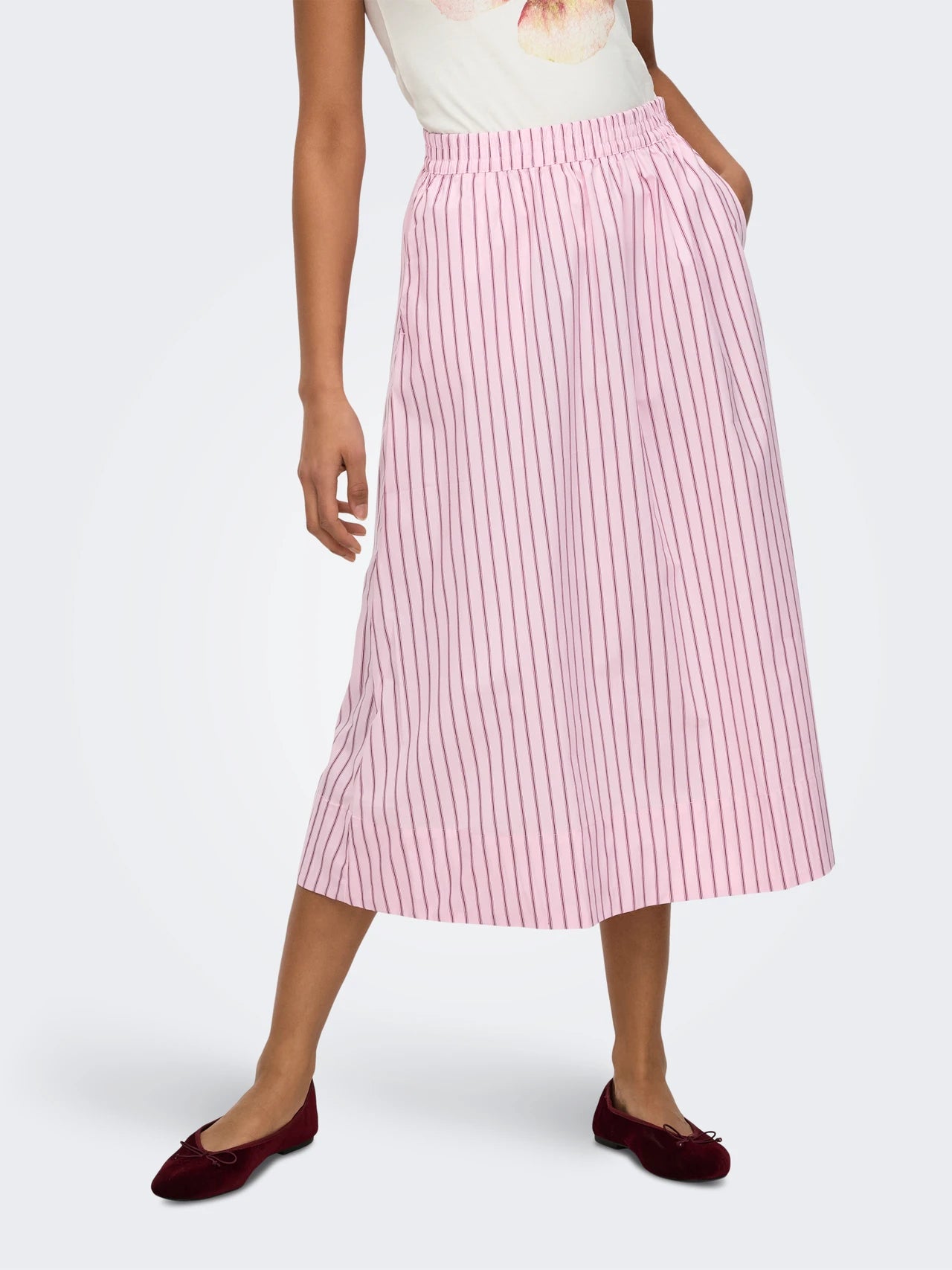 JDYMIO HW MIDI SKIRT PINK